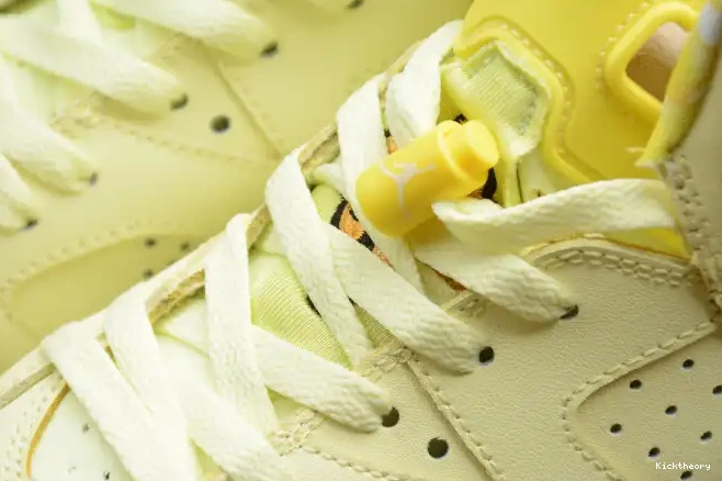 Kick Theory Yellow 6 Floral Dynamic Air Jordan 543390-800 Retro (GS) 0623
